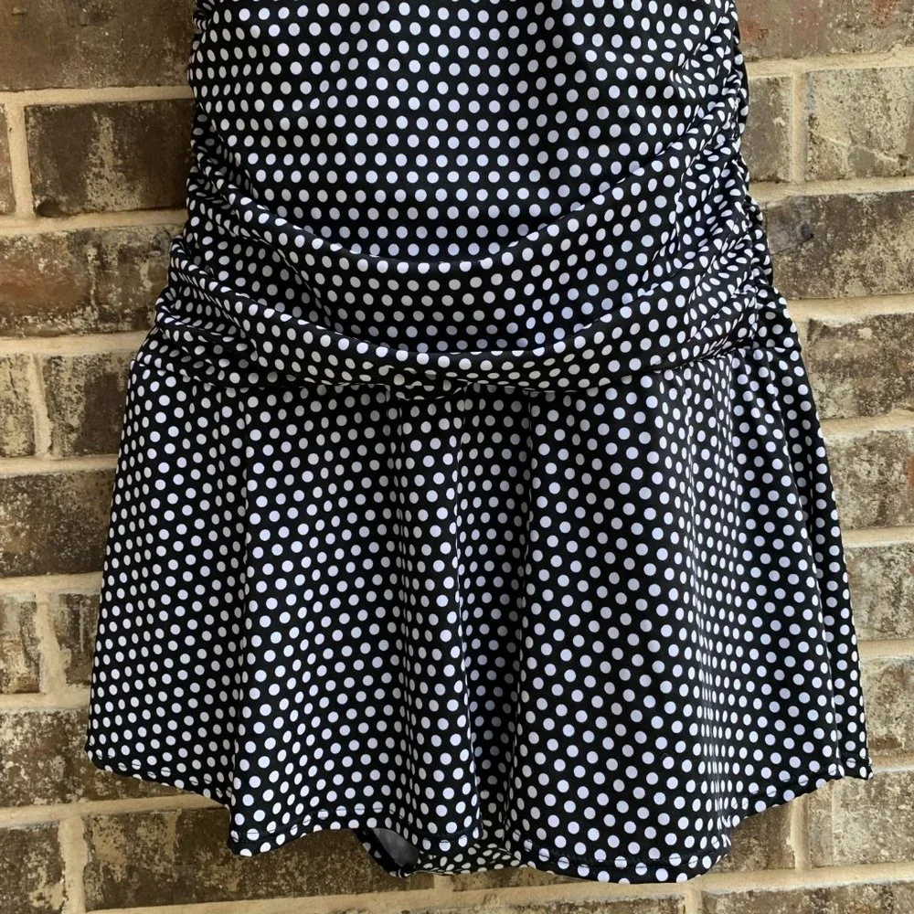 Women’s One Piece Halter Swimsuit Skirted - Picture 6 of 15